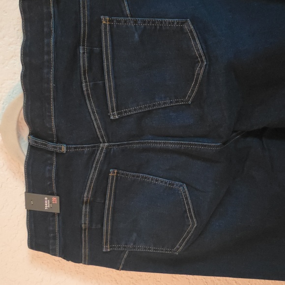 💙 Torrid Bombshell Wide-Leg High-Rise Jean – Dark Wash | 12R | NWT - Picture 10 of 10